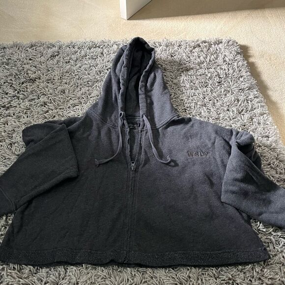 Bandier x WSLY Ecosoft Cropped Zip Up Hoodie - Picture 5 of 13